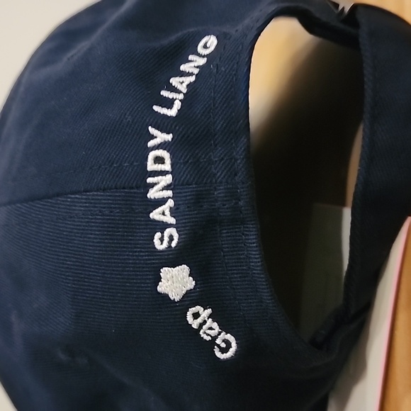 Sandy Liang x Gap Logo Baseball Hat Navy Blue Cap NWT - Picture 4 of 9